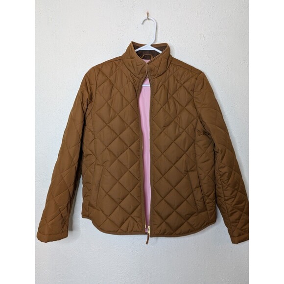 J. Crew Jackets & Blazers - J Crew Quilted Barn Jacket Women's Small Field Chore Equestrian Pink Brown
